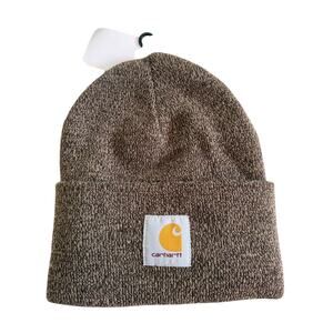 Carhartt A18 Knit Cuffed Beanie Dark Brown Heather Ski Gorpcore Winter Hat NEW